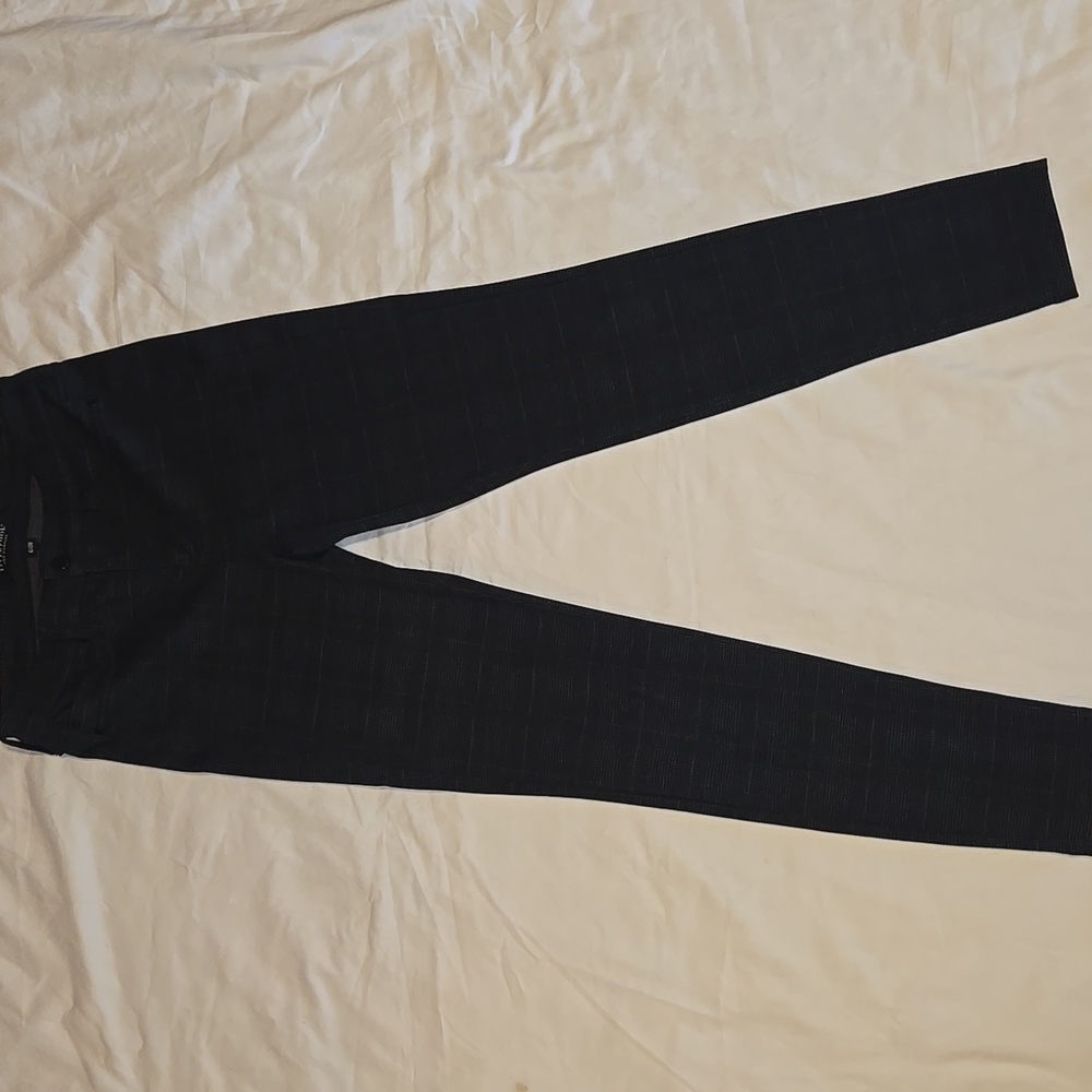 Liverpool Black and Grey Plaid Skinny Pants Size 6/28 - Picture 2 of 7